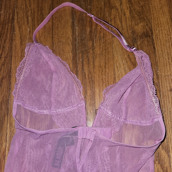 Victoria's Secret purple lace 💜 intimate wear size XS adjustable halter strap - Picture 6 of 10